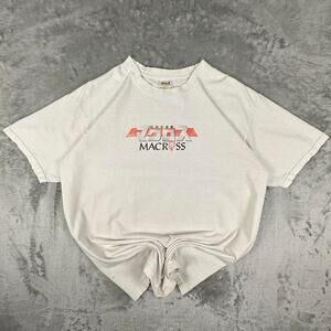 Vintage 90’s Super Dimension Fortress Macross Hikaru Ichijyo White T-shirt SizeL